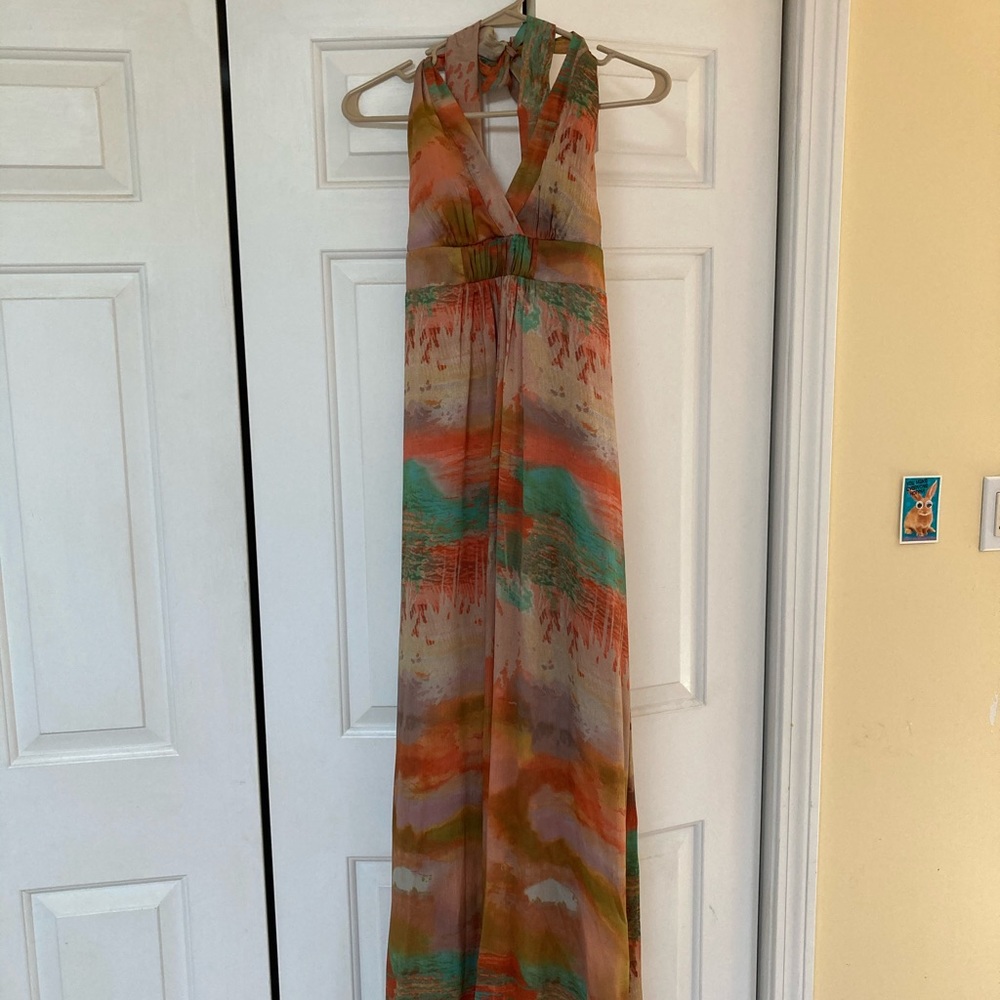 Jessica Simpson halter maxi dress
